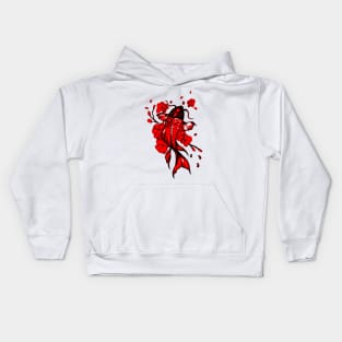 Red Koi Carp Kids Hoodie